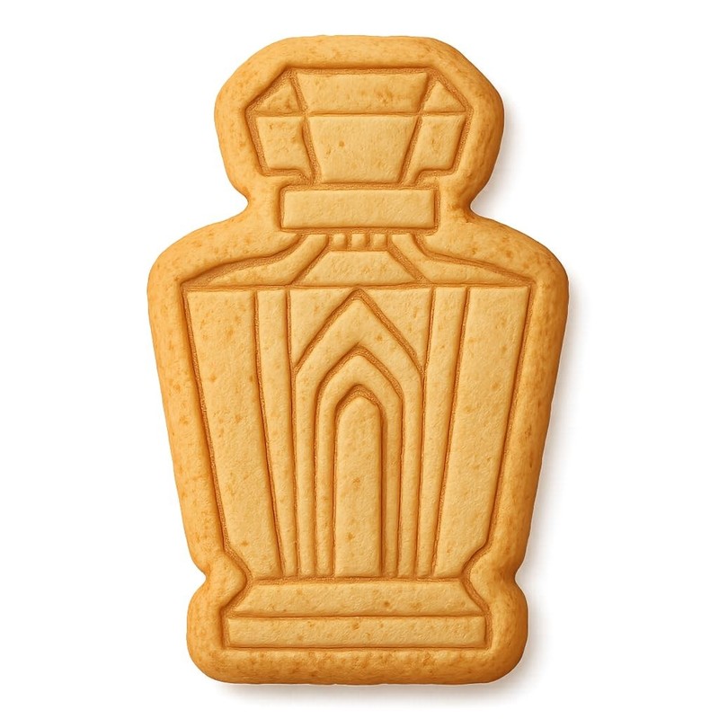 Art Deco Perfume Bottle Cookie Cutter & Stamp, Fondant & Clay - 4x2.5 gallery