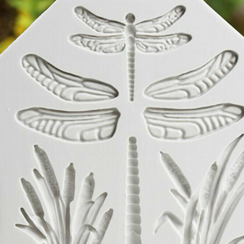 Molds Silicone Flowers Tools Cake Mold Fondant Decorating Dragonfly Grass gallery