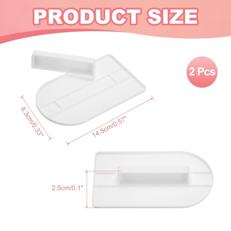 2Pcs Professional Cake Decorating Tools, Fondant Smoother, Separate White gallery