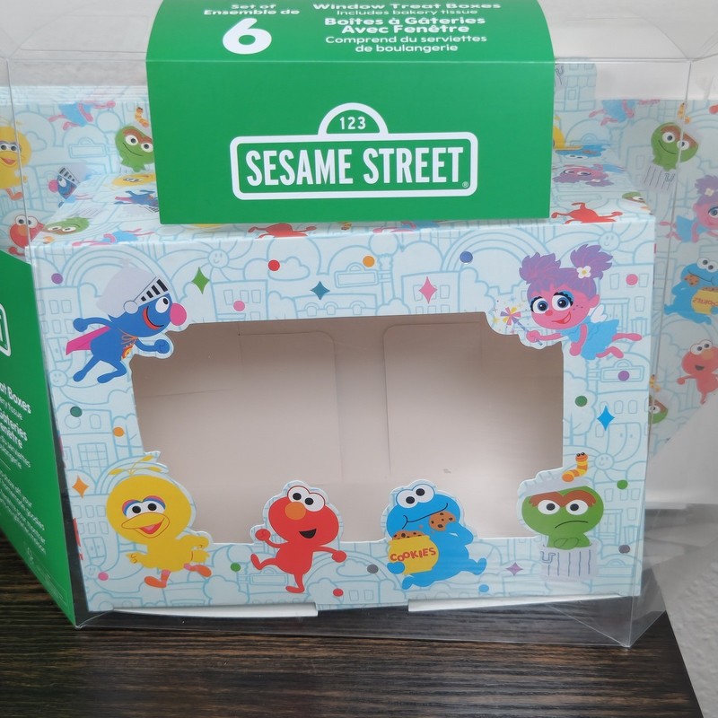 Sesame Street Window Treat Boxes Set 6 Elmo & Friends Birthday Party gallery