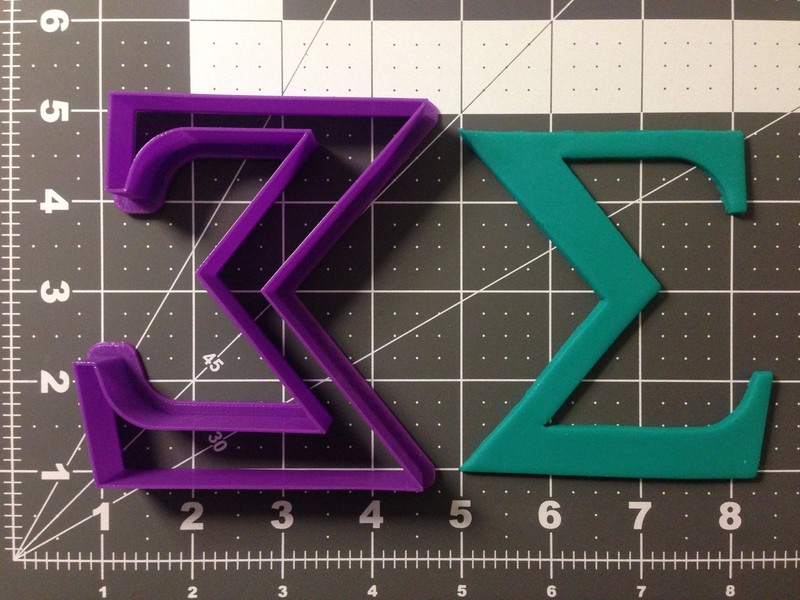 Greek Letter Sigma Cookie Cutter