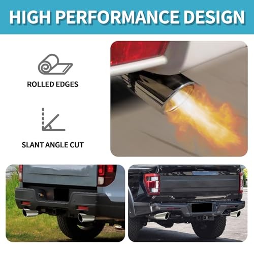 3" to 4" Exhaust Tip - 12" Long Diesel Exhaust Tips,3" Inlet 4" Outlet Chrome gallery