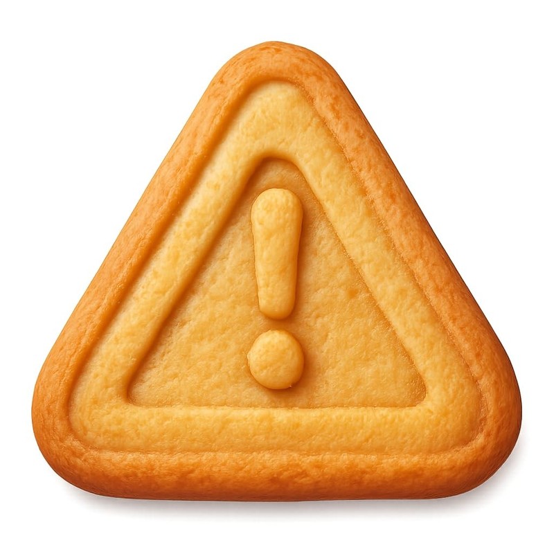Warning Triangle Sign Cookie Cutter & Stamp, Fondant & Clay – 4×3.5