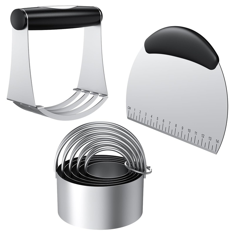 Biscuit Cutter Set, Dough Blender, Pastry Cutter, Biscuit Cutter, Dough