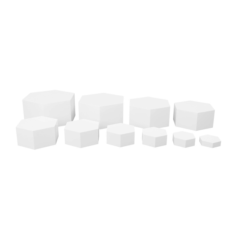 10 PCs Buffet Risers Hexagonal Catering Dessert Table Risers For Party & Wedding gallery