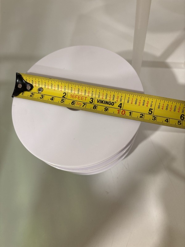 White Cake Separator | 12cm Diameter | 9 Discs | Double Tier Cake Support gallery
