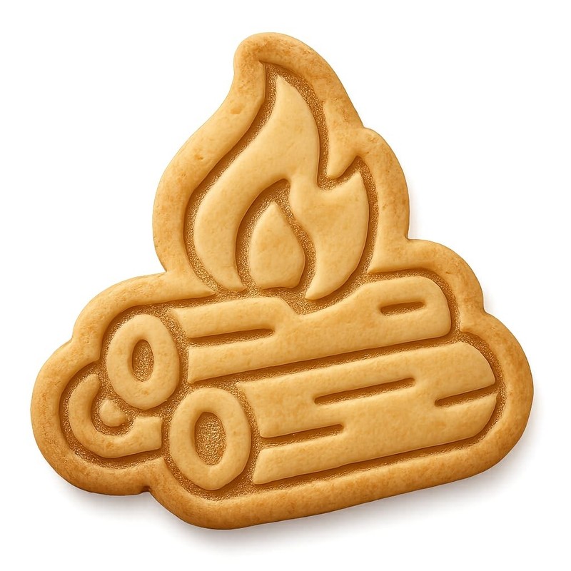 Logs for Fire Cookie Cutter & Stamp, Fondant & Clay - 4x3.2 gallery