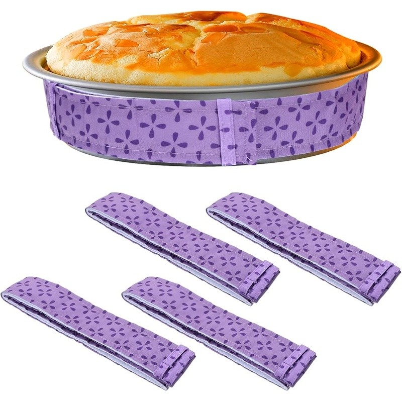 Heat Resistant Cake Strips Moisture Absorbing Baking Collars Tools Even Baking gallery