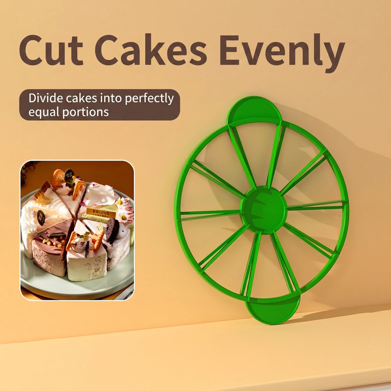 1Pcs Slices Cake Equal Portion Cutter round Bread Cake Mousse Divider Slice Mark gallery