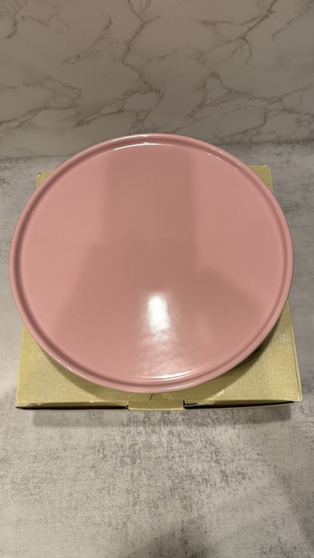 Le Creuset Large Cake Stand Footed 11.5” Satin Pink New gallery