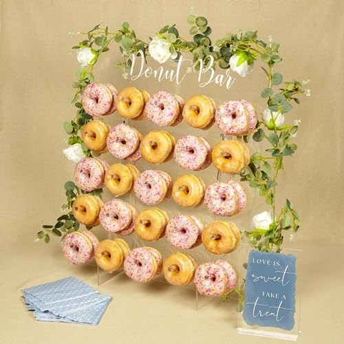Acrylic Donut Wall Display Stand - Holds 50 Donuts | XL Party Decor & Wedding De gallery