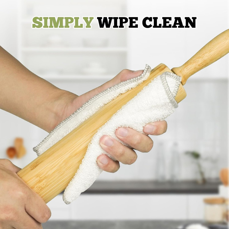 17.5 Inch Wooden Rolling Pin for Baking - Long Dough Roller for All Baking Needs gallery