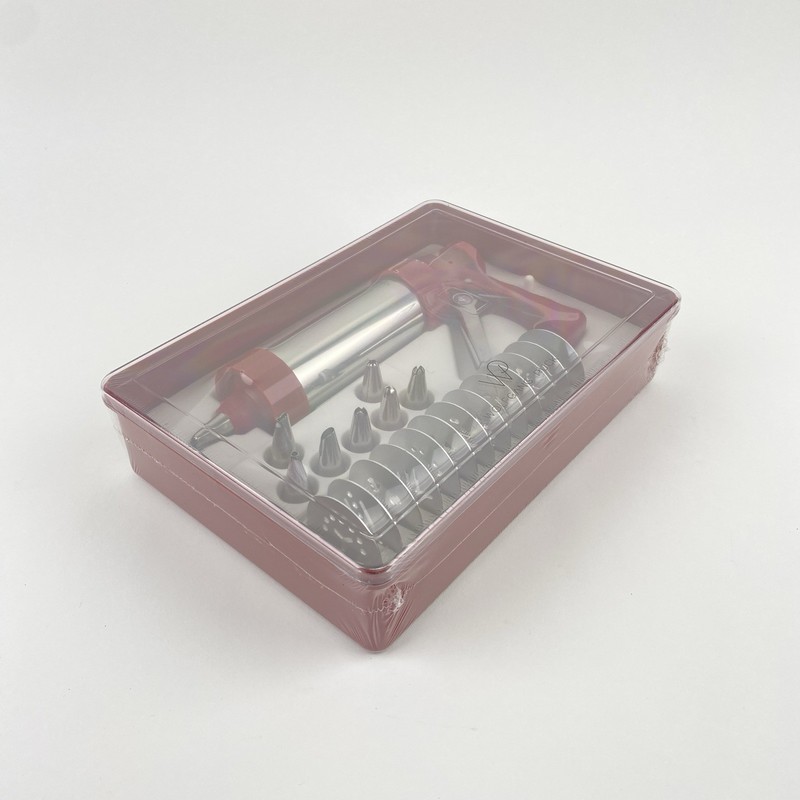 New in Box Sealed Wolfgang Puck 23-Piece Red Cookie Press & Decorating Set gallery