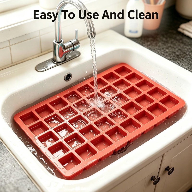 2 PCS Silicone Square Candy Molds - 40-Cavity Gummy, Chocolate, Ice Cube & Jello gallery
