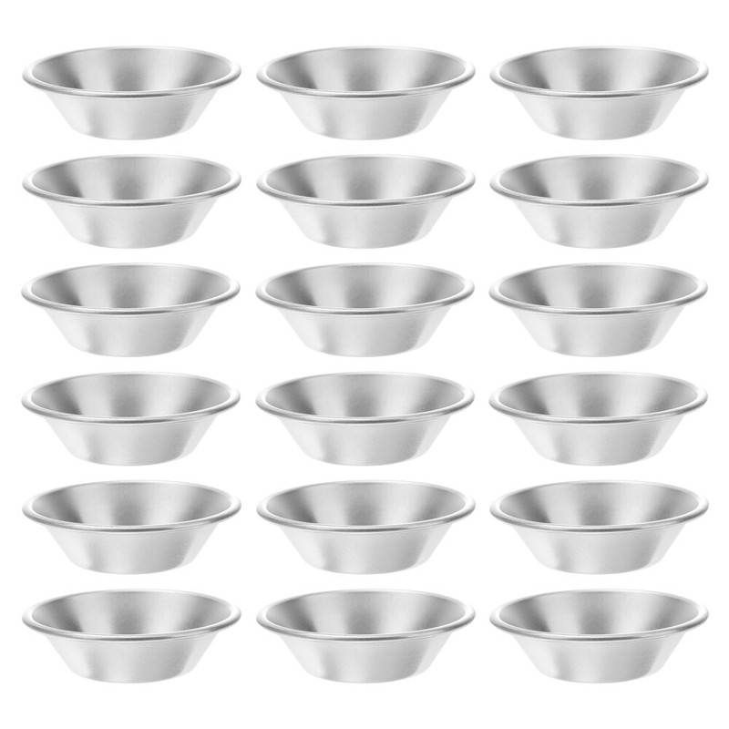 25Pcs Egg Tart Molds Cupcake Mini Pie Mold Metal Muffin Baking Cup Cake Bakeware