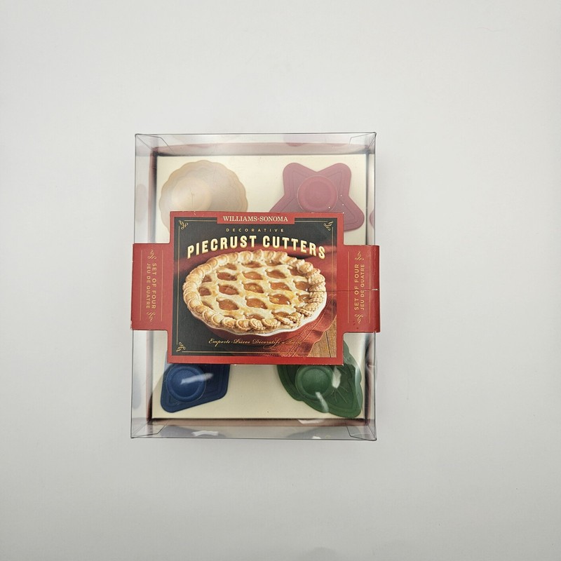 Williams Sonoma Decorative Pie Crust Cutters - Diamond, Star, Circle, and Leaf gallery