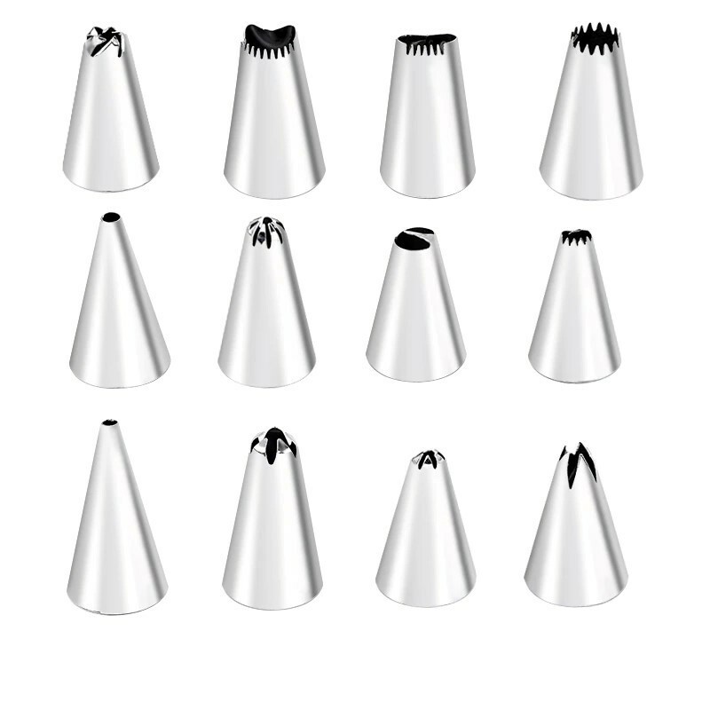 14Pcs Set Nozzles with Icing Piping Cream Pastry Bag Cake Decorating Tools New gallery
