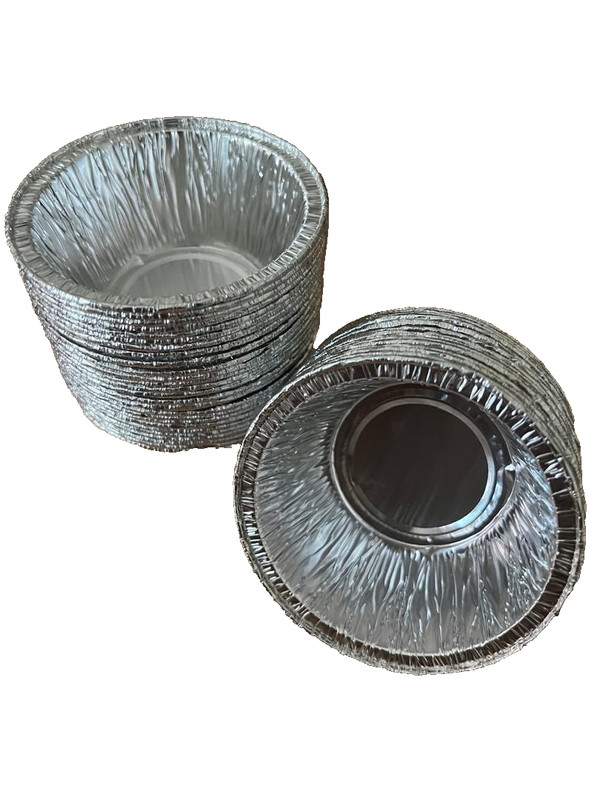 20x Disposable Aluminum Foil Baking Cups Egg Tart Pan Cupcake Case Cake Mold