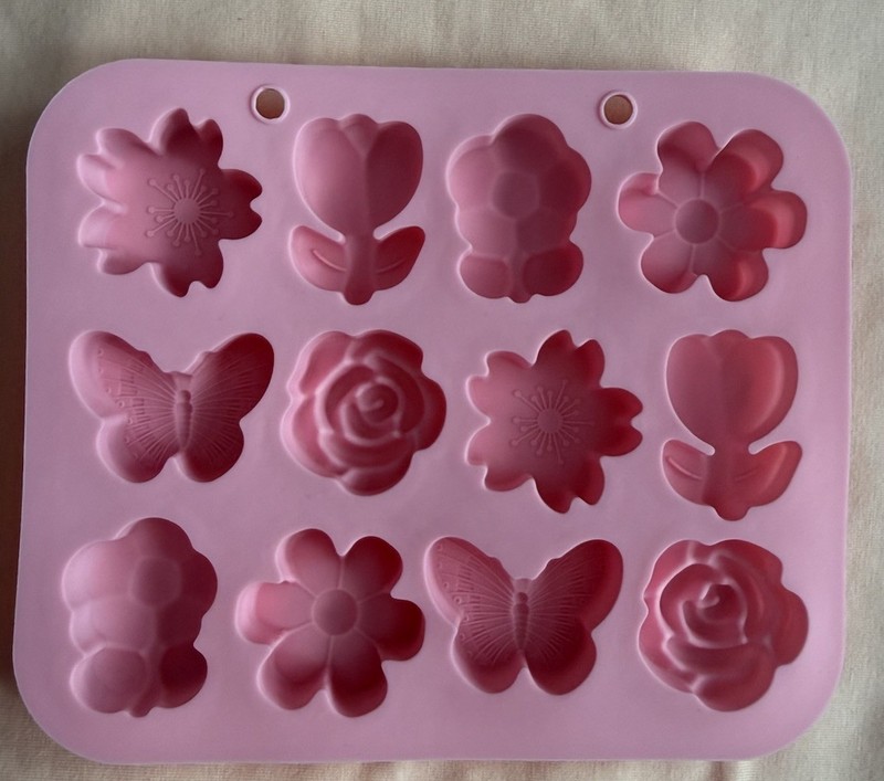 Pink Silicone Flower Butterfly Silicone Sugarcraft Mold Non-Stick Reusable gallery