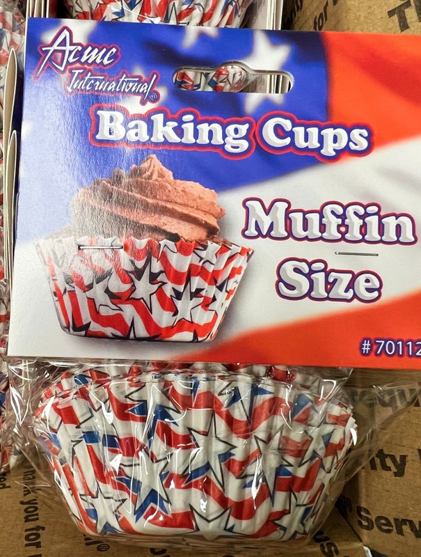 1500 USA Stars Muffin Cupcake Liners Paper Baking Cups 1500 Regular Size NEW gallery