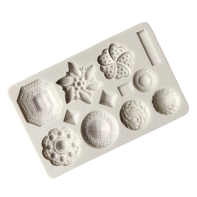 3D Gem Jewelry Shaped Kitchen Baking Mold Silicone Cake Decorating Tools Mold