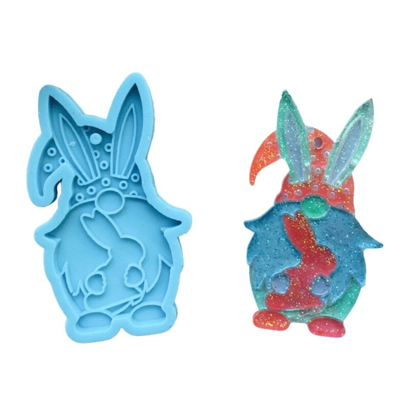 3-Piece Silicone Candy Molds Easter Rabbit Shape Perfect Gifts for Baking Lovers gallery