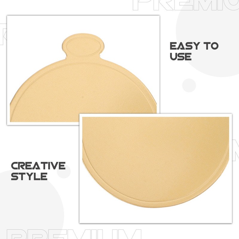 200pcs Round Golden Cardboard: Round Mini Cake Boards Mousse Cake Base Paper gallery