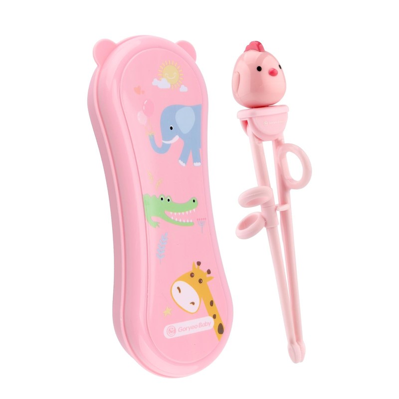 Kids Chopsticks Food Grade Material Portable Box Reusable Training Dining