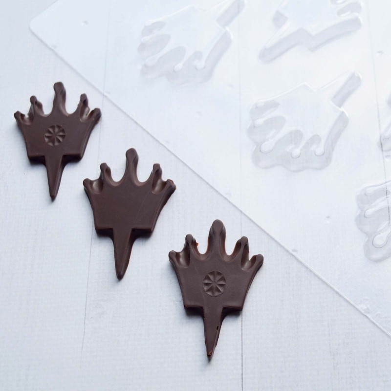 Chocolate Candy Mold Crown Plastic Mold Reusable Cake Decorating Tools