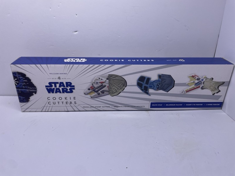 NEW 4pc STAR WARS Cookie Cutters Lucasfilm 2010 by Williams-Sonoma