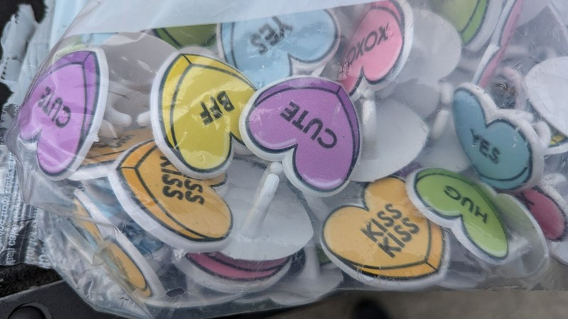 Decopac Candy Heart Rings – Sweet Talkers – 144 Pcs New in bag 28343