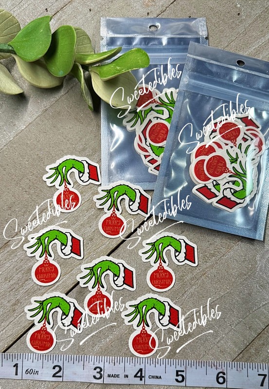 Edible Smart Paper The Grinch Toppers Cakes Cupcakes Cake Pops Cocoa Bombs gallery