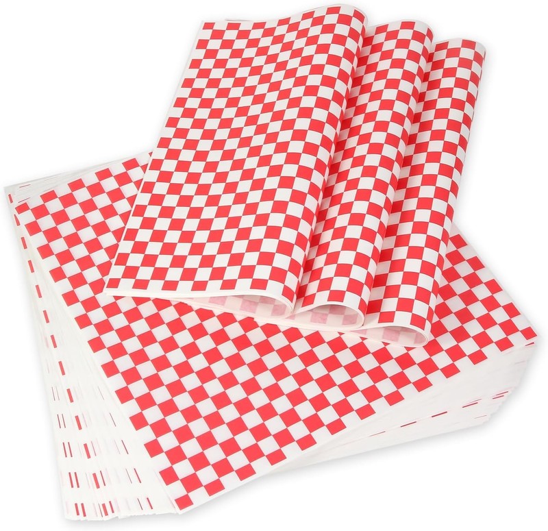 100pcs Deli Paper Sheets 12x12", Premium Food Basket Liners, Grease