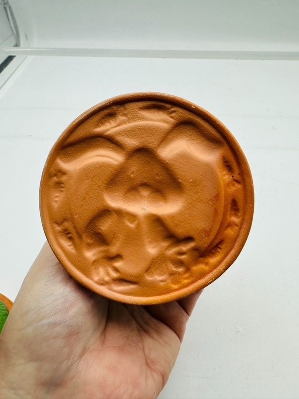 Easter Bunny Terracotta Cookie Stamper 4.5" Clay Dough Press Baking Tool Mold gallery