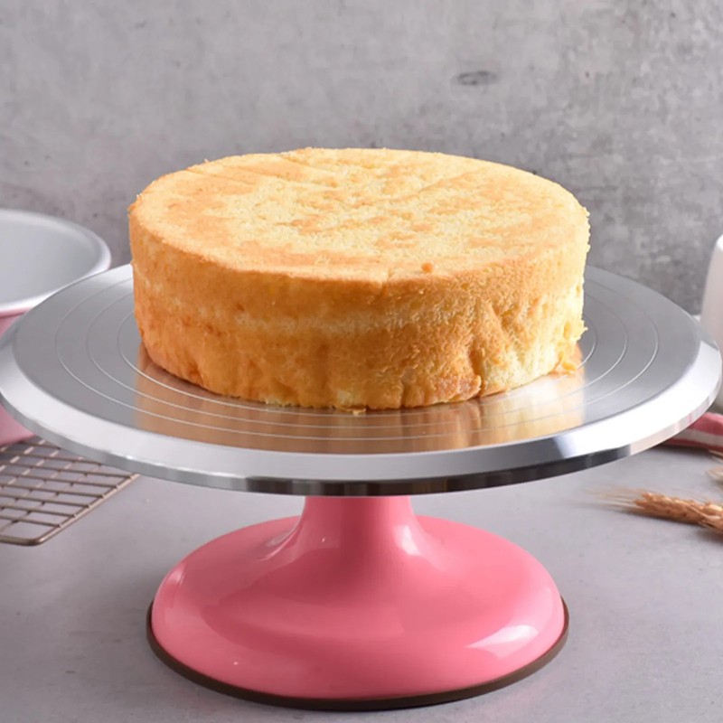 10 Inch Cake Turntable – Aluminum Alloy Revolving Stand for Cake Decorating gallery
