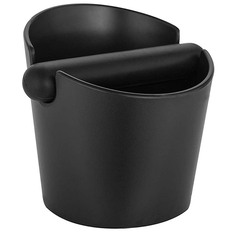 Espresso Knock Box, 4.8 Inch Coffee Box Dump Bin in, Black