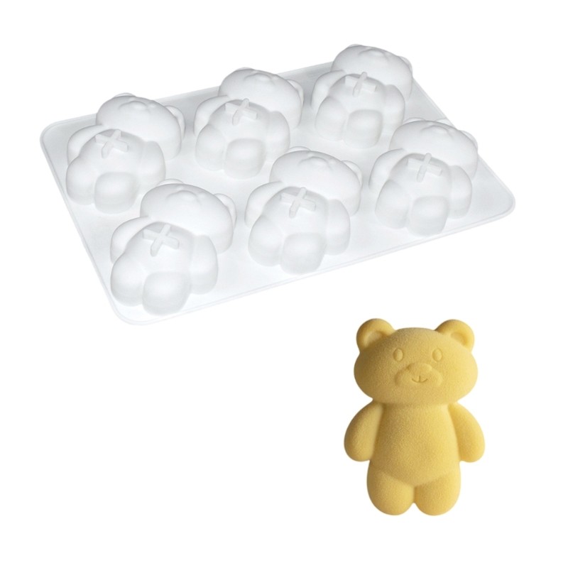 Silicone Mousse Cake Mold for Creative Bear Dessert Nonstick Cupcakes Bakewares