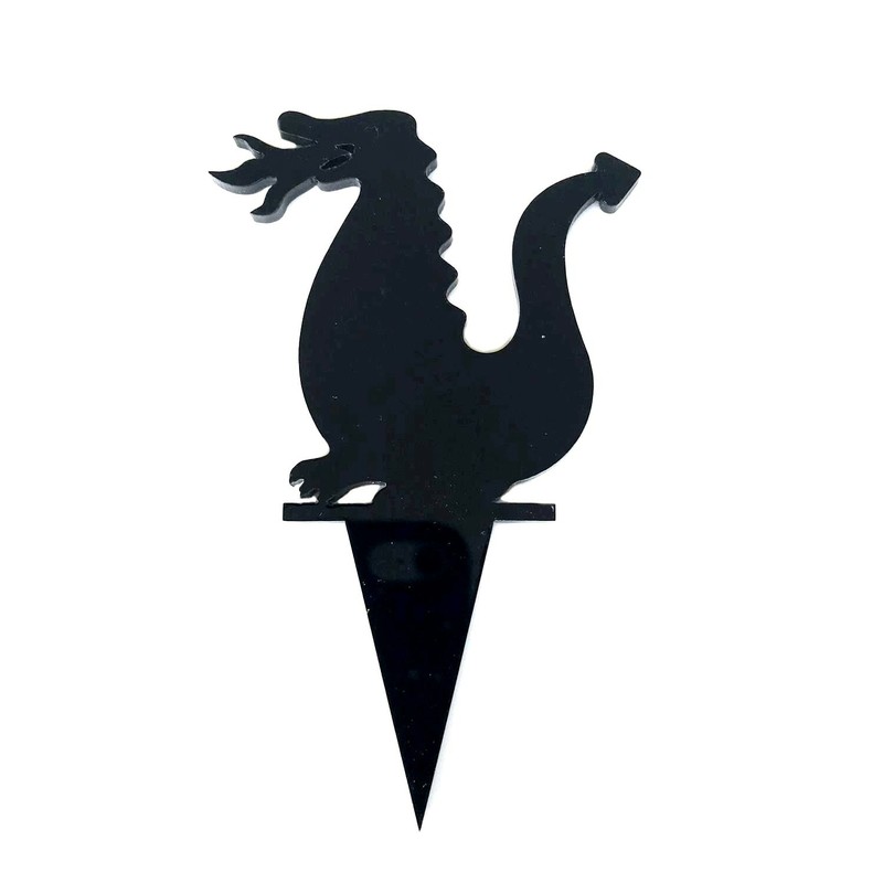 Dragon Shaped Cake & Cupcake Toppers, Many Colours & Sizes, Plain or Engraved gallery