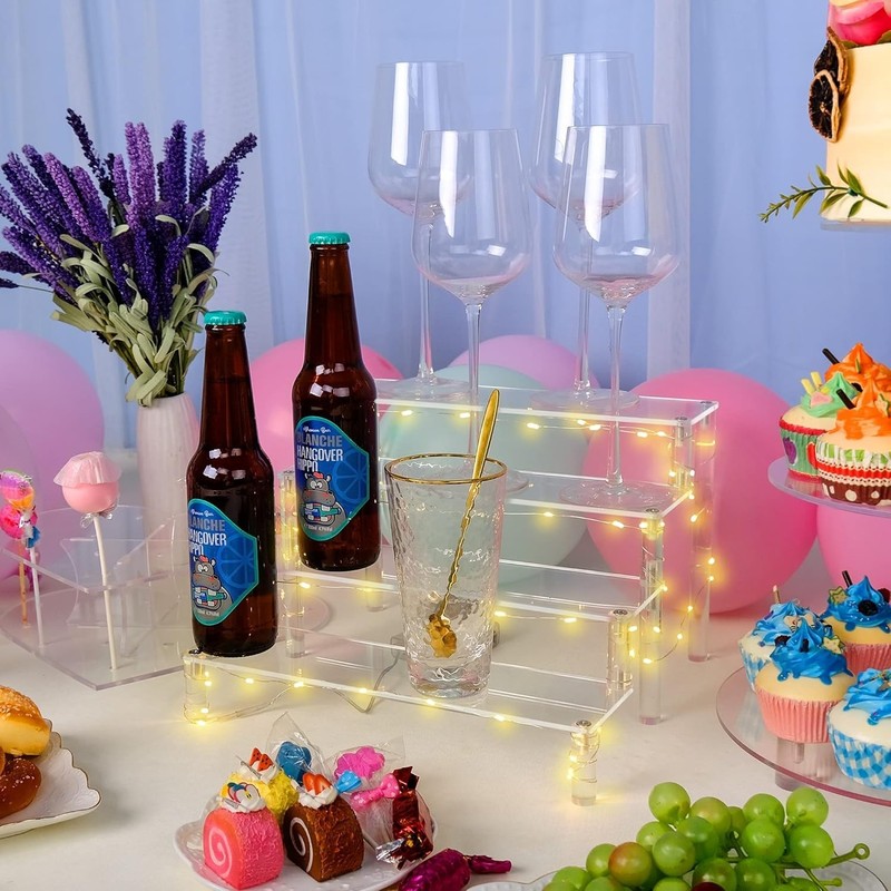 4 Tier Acrylic Display Stand - Mounting Hardware Included gallery
