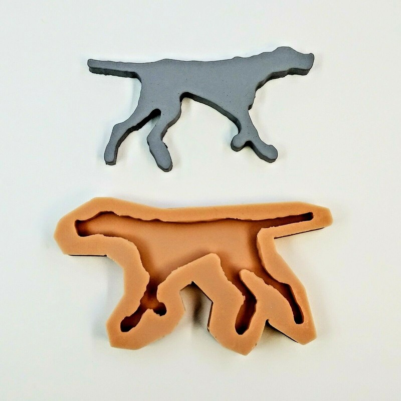 3D Hunting Dog Design Food Grade Silicone Mold for Fondant Gum Paste Epoxy Resin gallery