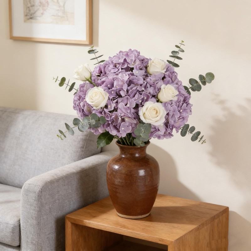 Kimura'S Cabin Kimuras Cabin 2Bouquets Fake Hydrangea Flowers Vintage gallery