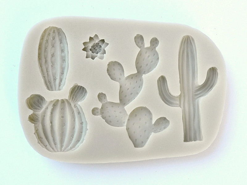 CACTUS MOLD, Fondant Mold, Mexican Fiesta Cake Decor, Chocolate Treats Mold,