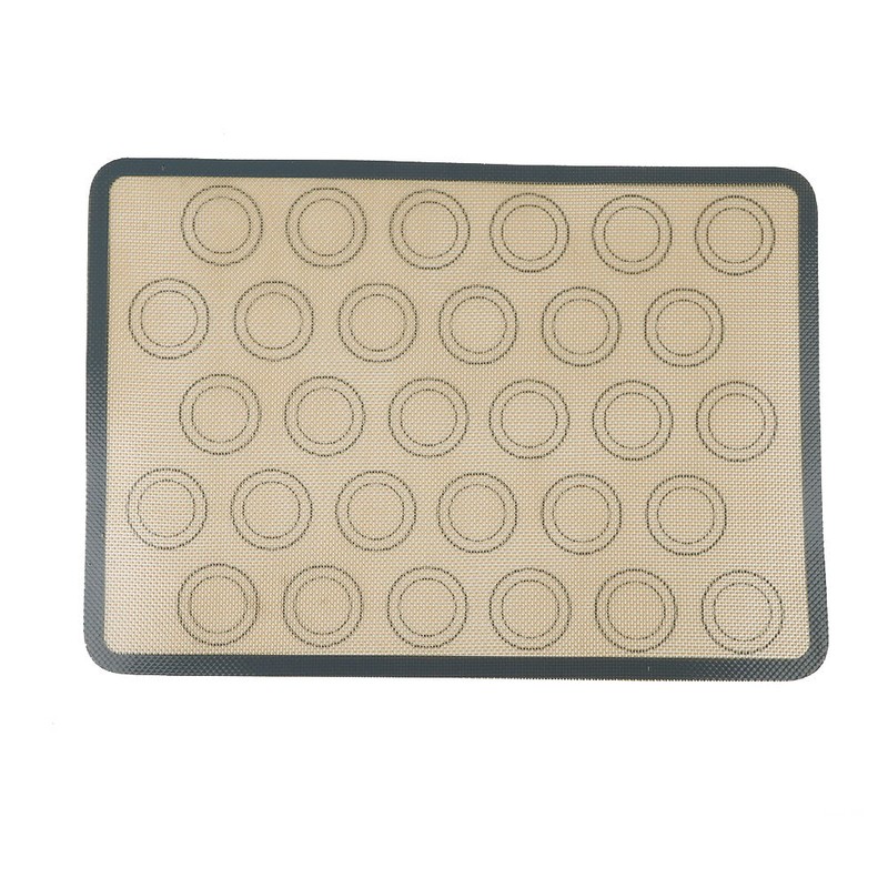 16.54*11.61" Gray Rectangular Baking Mat For Homes, Hotels, Bakeries, Tea Stores gallery