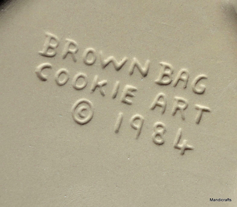 Stone Shortbread Mold 6in Teddy Bear x 3 Brown Bag Cookie Art 1984 Baking Craft gallery
