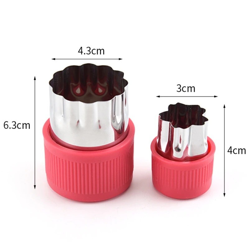12Pcs Stainless Steel Fruit Vegetable Cutter Shapes Mini Slicer Decorative Mold gallery