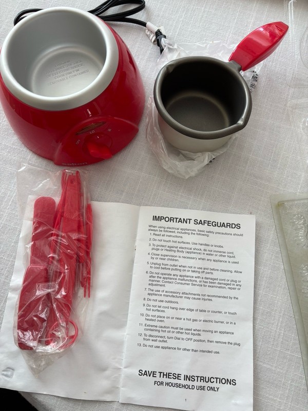 SALTON MELTED BLISS CHOCOLATE TREAT MAKER NOS & Molds & Accessories & Manual NeW