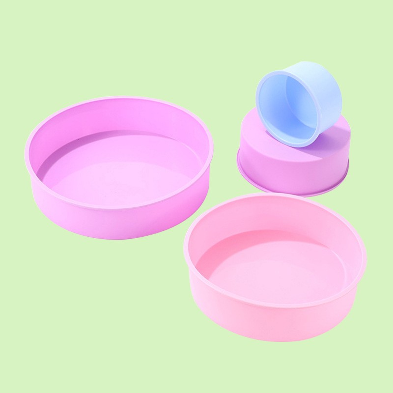 Round Shape Mold Silicone Cake Baking Pan DIY Mousse Fondant Cylinder Mould gallery