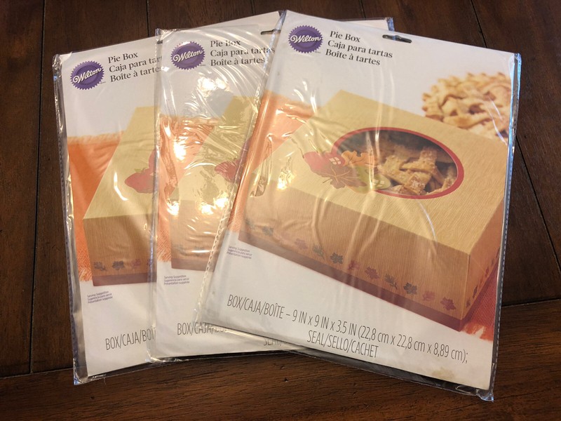 Wilton Pie Boxes Set Of 3 Autumn Festive Thanksgiving Gift Box 9” X 9” X 3.5”