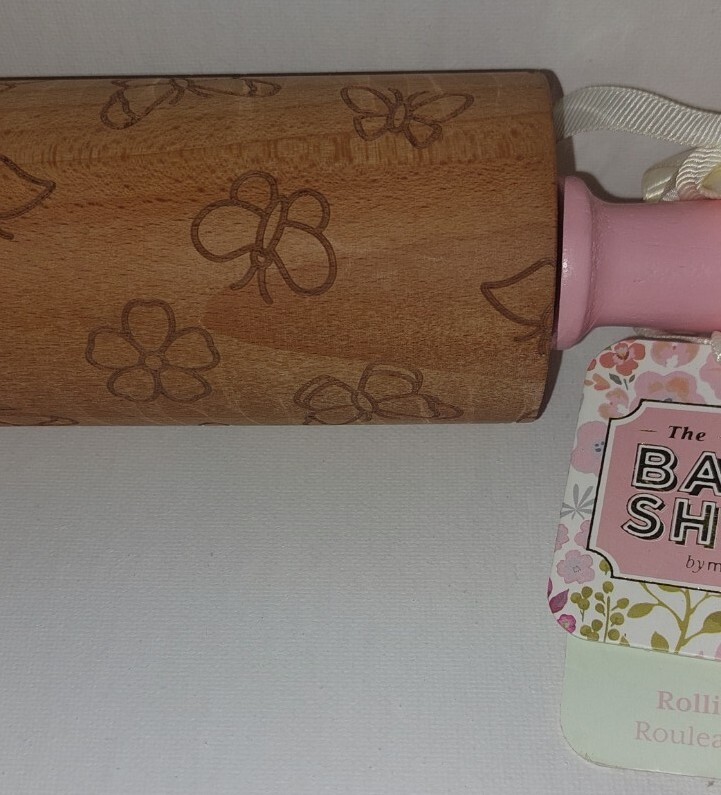 Pink Rolling Pin Decorative Butterflies THE BAKESHOP gallery