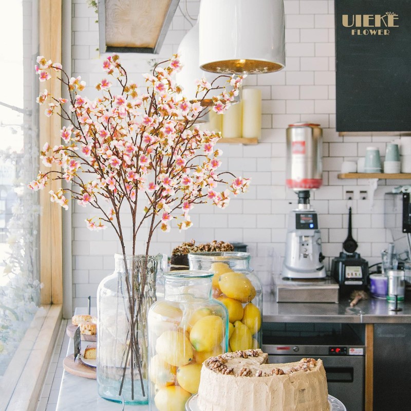 Uieke Silk Cherry Blossom Branches, 40.5in Artificial Cherry Blossom Flowers Lon gallery